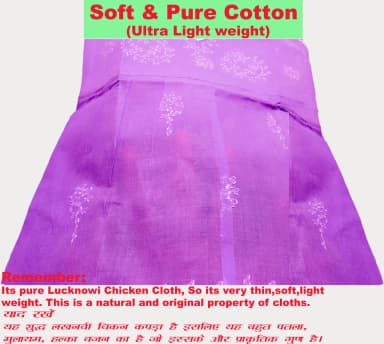 Lucknow Chikankari Embroidered Baby Jhabla Frock - view 6