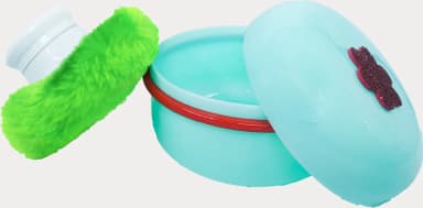 Baby Powder Puff with Container and Holder - Pista Green - view 1
