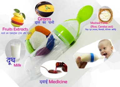 Baby Squeeze Feeding Spoon with Bottle - 90 ml - view 5