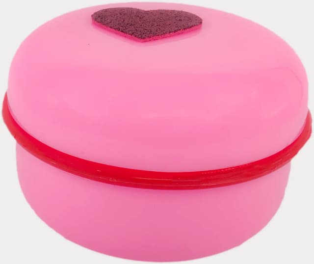 Powder Puff with Container and Holder - Purple