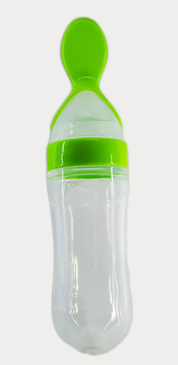 Baby Squeeze Feeding Spoon with Bottle - 90 ml